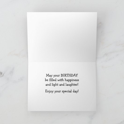 Carte d'anniversaire Orange Tabby (Intérieur)