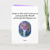 Carte d'anniversaire orchidée (Dos)