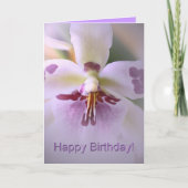 Carte d'anniversaire orchidée (Devant)