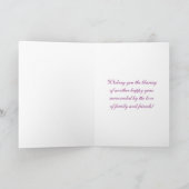 Carte d'anniversaire orchidée 85e (Intérieur)