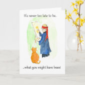 Carte d'anniversaire ou de retraite (Fleur jaune)