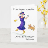 Carte d'anniversaire ou de retraite (Fleur jaune)