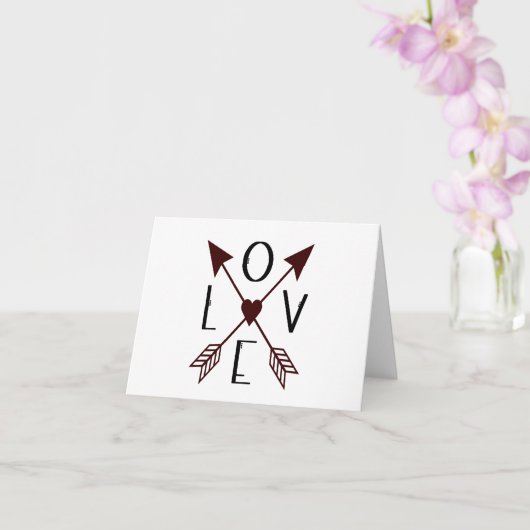 Carte d'anniversaire ou de Saint-Valentin avec flè (Orchidée)