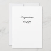 Carte d'anniversaire ou de vacances motivante - Aq (Dos)