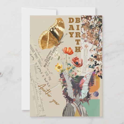 carte d'anniversaire ou invitation (Devant)