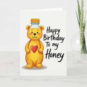 Carte d'anniversaire Ours Capricieux