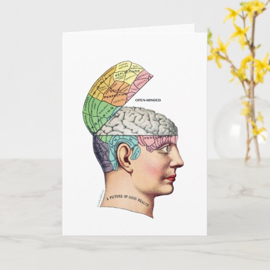 Carte d'anniversaire ouverte (Fleur jaune)