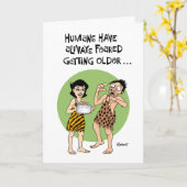 Carte d'anniversaire "Over the Hill" (Fleur jaune)