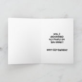 Carte d'anniversaire "Over the Hill" 60e (Intérieur)