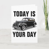 CARTE D'ANNIVERSAIRE PACKARD CLASSIC CAR (Devant)
