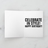 CARTE D'ANNIVERSAIRE PACKARD CLASSIC CAR (Intérieur)