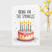 Carte d'anniversaire pailletée (Fleur jaune)
