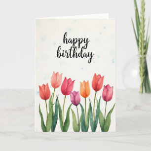Carte d'anniversaire Painted Blooms