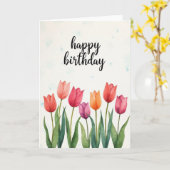 Carte d'anniversaire Painted Blooms (Fleur jaune)