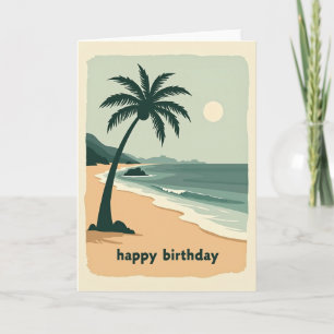 Carte d'anniversaire paisible Palm Beach