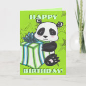 Carte d'anniversaire Panda (Devant)