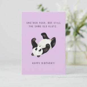 Carte d'anniversaire Panda Klutz