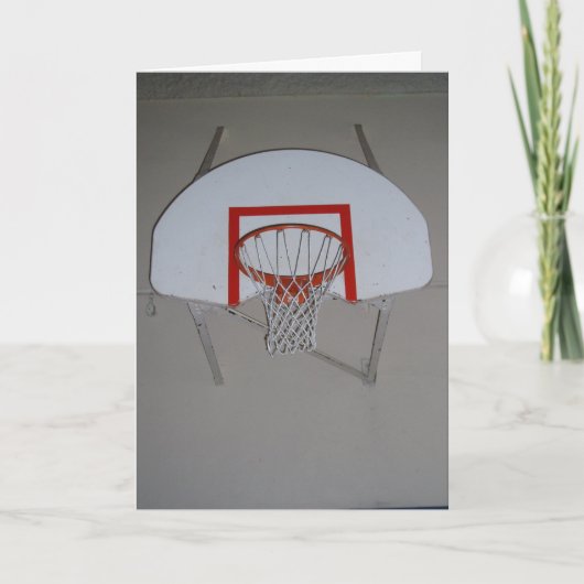 Carte d'anniversaire "Panier de basketball" (Devant)