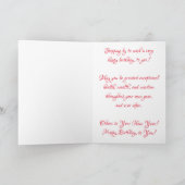 Carte d'anniversaire "Panneau Stop déchiqueté" (Intérieur)