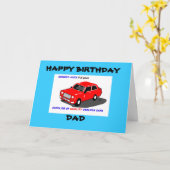 CARTE D'ANNIVERSAIRE PAPA (Fleur jaune)