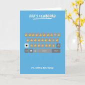 Carte d'anniversaire papa (Fleur jaune)