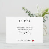 Carte d'anniversaire papa (Debout devant)