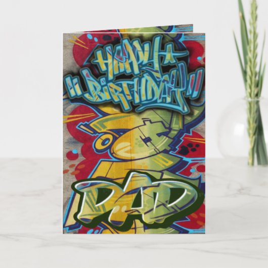 Carte d'anniversaire papa (Devant)