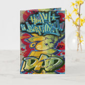 Carte d'anniversaire papa (Fleur jaune)