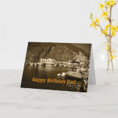 Carte d'anniversaire - papa (Fleur jaune)