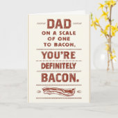 Carte d'anniversaire Papa Bacon (Fleur jaune)