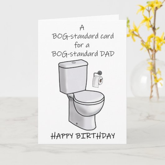Carte d'Anniversaire papa standard (Fleur jaune)