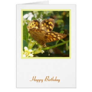 Carte d'anniversaire papillon