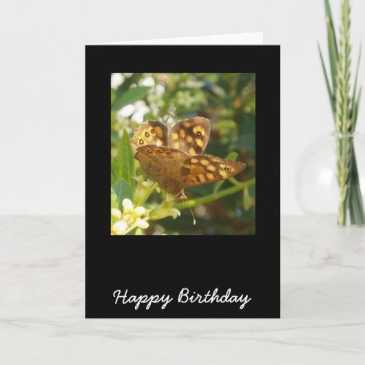 Carte d'anniversaire papillon (Devant)