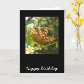 Carte d'anniversaire papillon (Fleur jaune)
