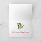 Carte d'anniversaire papillon (Intérieur)