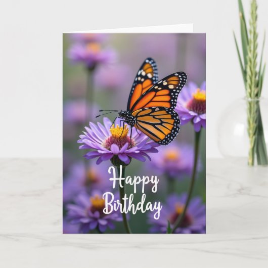 Carte d'anniversaire Papillon Suave (Devant)