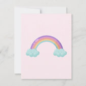 Carte d'anniversaire parapluie coloré avec des nua (Dos)