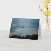 Carte d'anniversaire "Parasailer" (Fleur jaune)