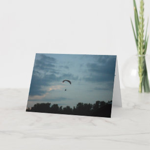 Carte d'anniversaire "Parasailer"