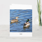Carte d'anniversaire Parrot Couple (Dos)