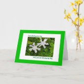 Carte d'anniversaire partagée, Gardenias (Fleur jaune)