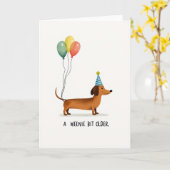 Carte d'anniversaire Party Pup (Fleur jaune)