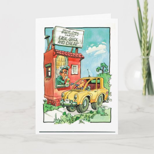 Carte d'anniversaire pas cher (Devant)