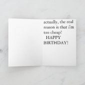 carte d'anniversaire pas cher. (Intérieur)