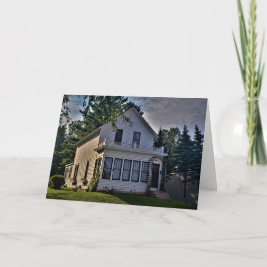 Carte d'anniversaire "Pas d'endroit comme chez soi (Devant)