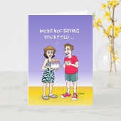 Carte d'anniversaire pas si jeune (Fleur jaune)