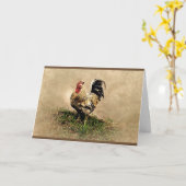 Carte d'anniversaire pas trop poulet (Fleur jaune)