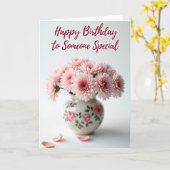 Carte d'anniversaire Pastel Blossom (Fleur jaune)