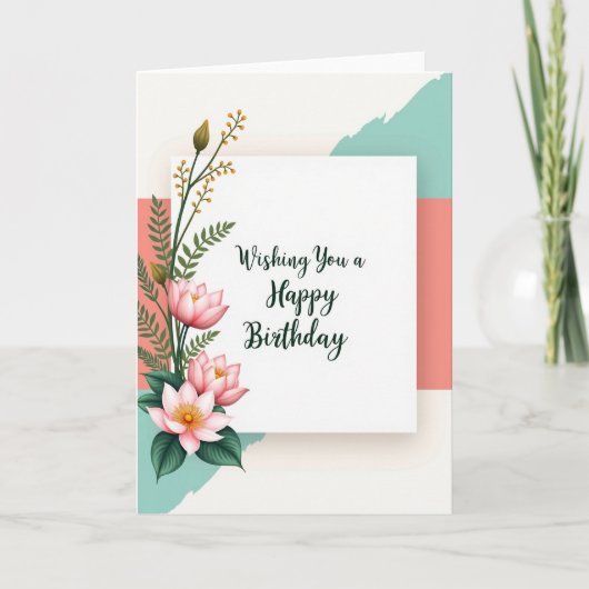 Carte d'anniversaire Pastel Celebration (Devant)