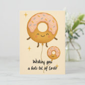 Carte d'anniversaire Pastel Donut (Debout devant)